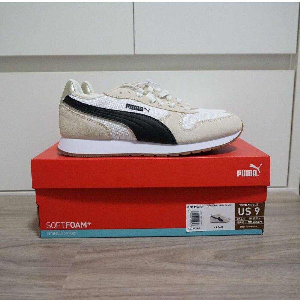 NEW! Puma Jogger Womens Shoes Sneakers Cream Size 9